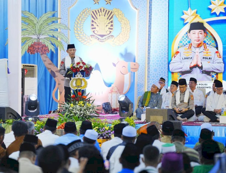 Safari Ramadhan di Sumsel, Kapolri Jangan Terpancing Isu yang Memecah Persatuan!