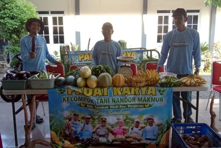 Polres Pelabuhan Tanjungperak Gelar Gerakan Pangan Murah Hasil Panen Lahan Ketahanan Pangan